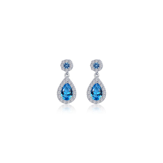 oval halo drop earrings 7