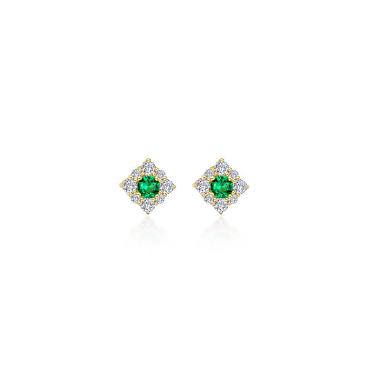 0 54 ctw halo stud earrings 2