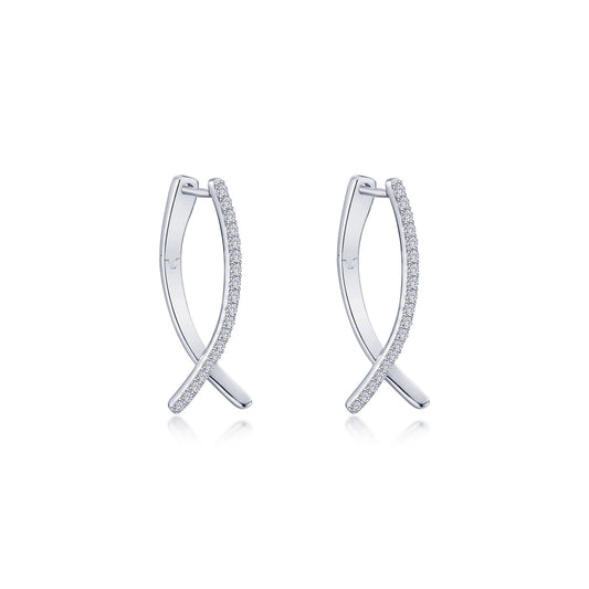 crossover oval hoop earrings 1