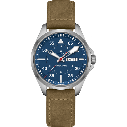 Hamilton Khaki Aviation Pilot Day Date Auto - Air-Glaciers Edition H64655941