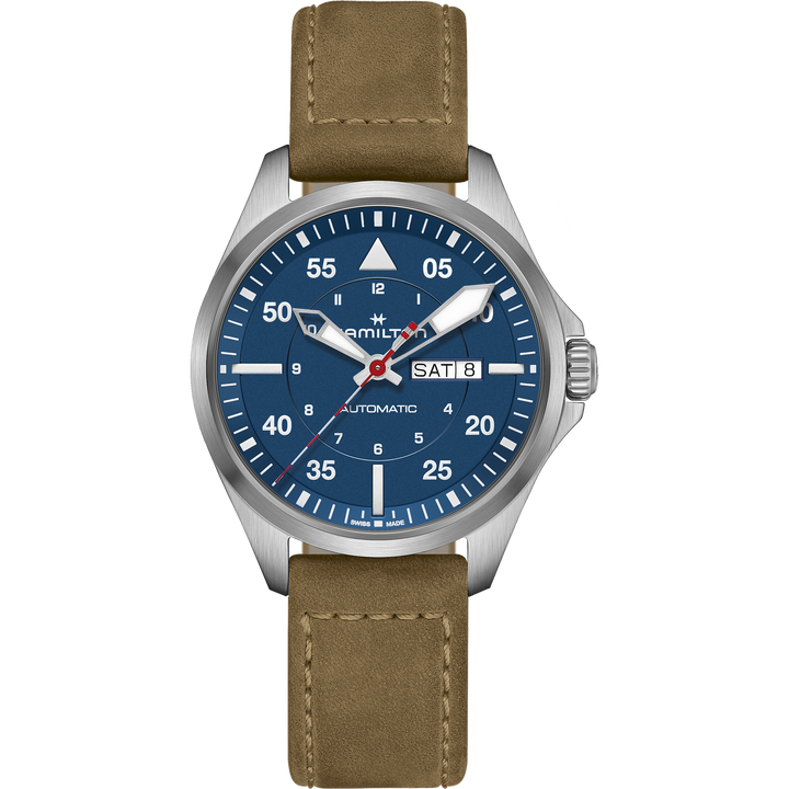 Hamilton Khaki Aviation Pilot Day Date Auto - Air-Glaciers Edition H64655941
