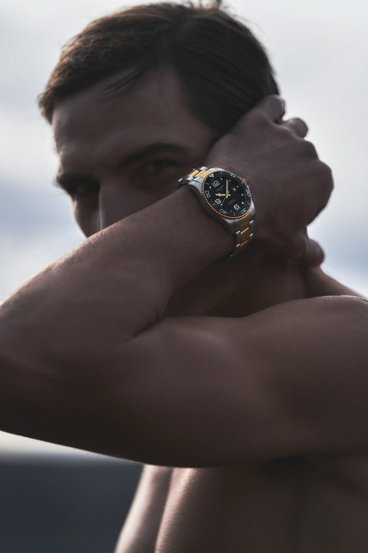 Hydroconquest Automatic Watch, Ø 41.00 Mm, Stainless Steel And Ceramic Bezel.