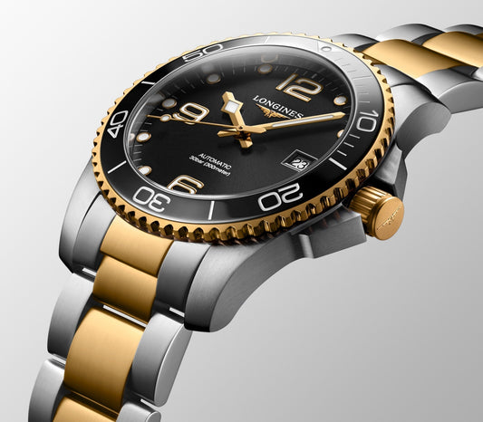 Hydroconquest Automatic Watch, Ø 41.00 Mm, Stainless Steel And Ceramic Bezel.