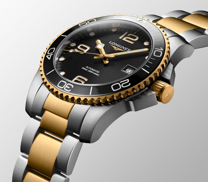 Hydroconquest Automatic Watch, Ø 41.00 Mm, Stainless Steel And Ceramic Bezel.