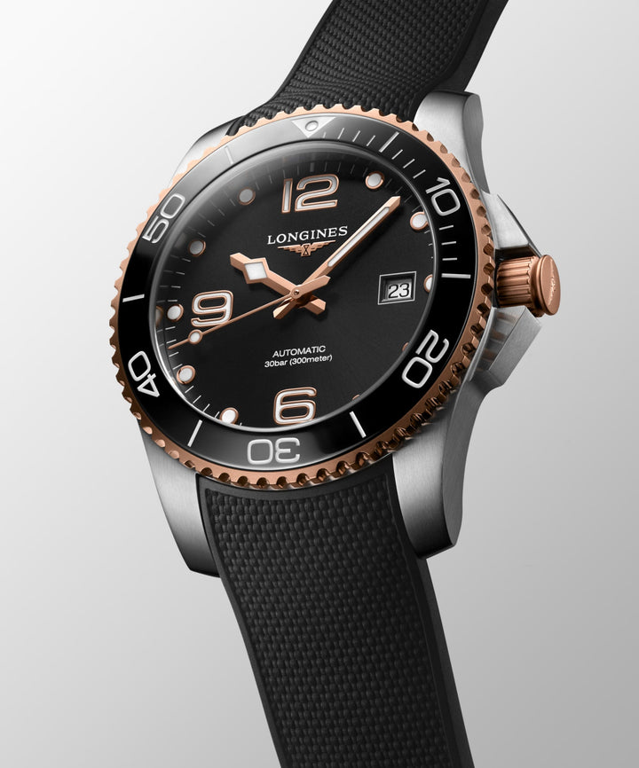 Hydroconquest Automatic Watch, Ø 41.00 Mm, Stainless Steel And Ceramic Bezel.