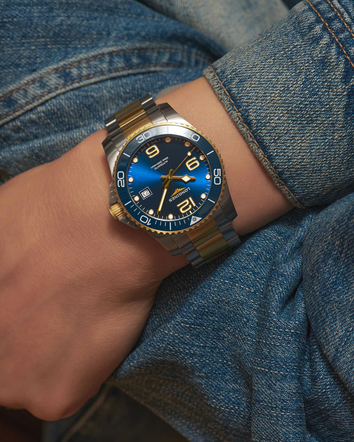 Hydroconquest Automatic Watch, Ø 41.00 Mm, Stainless Steel And Ceramic Bezel.