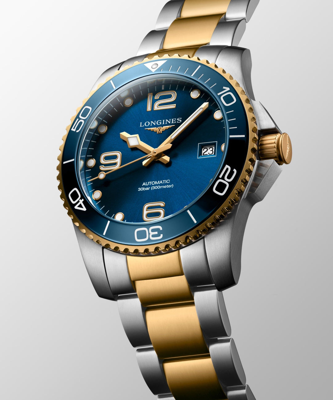 Hydroconquest Automatic Watch, Ø 41.00 Mm, Stainless Steel And Ceramic Bezel.