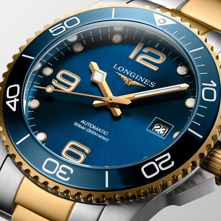 Hydroconquest Automatic Watch, Ø 41.00 Mm, Stainless Steel And Ceramic Bezel.