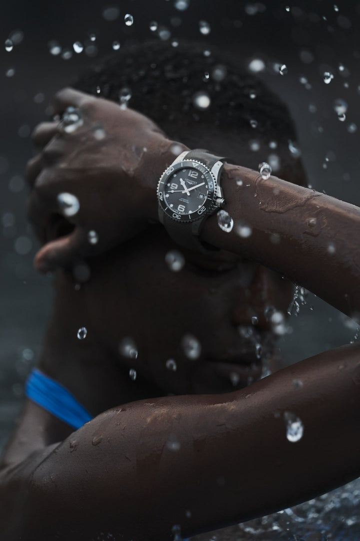 Hydroconquest Automatic Watch, Ø 41.00 Mm, Stainless Steel And Ceramic Bezel.