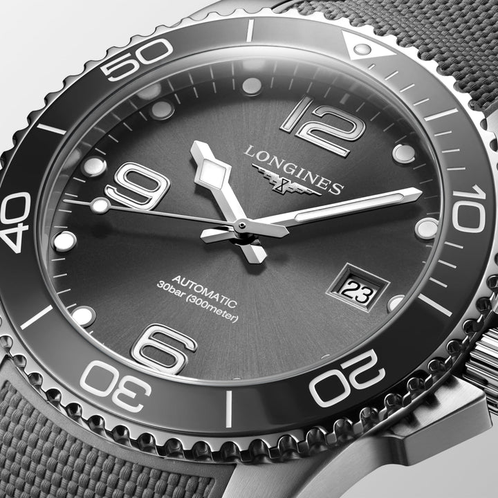 Hydroconquest Automatic Watch, Ø 41.00 Mm, Stainless Steel And Ceramic Bezel.