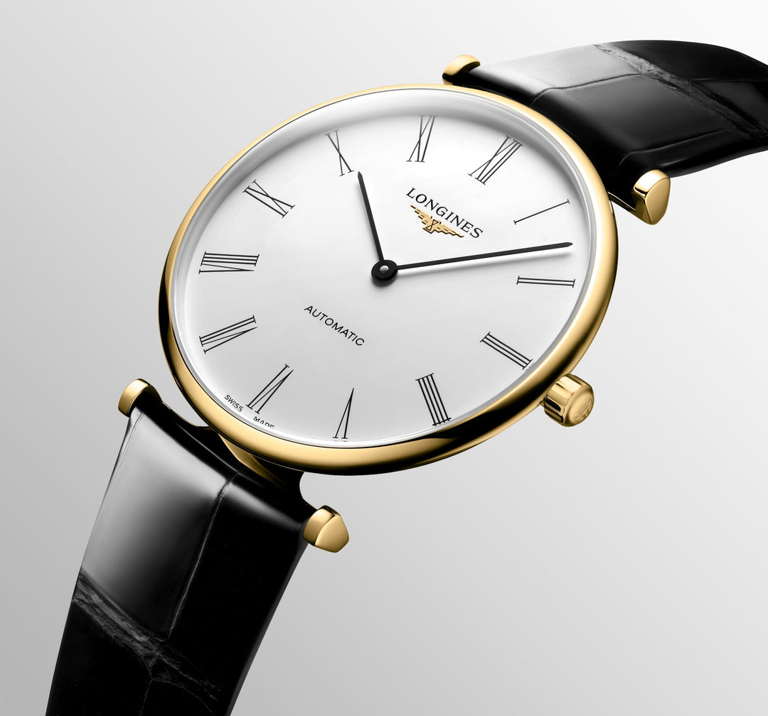 La Grande Classique De Longines Automatic Watch, Ø 38.00 Mm, Yellow Pvd Coating.