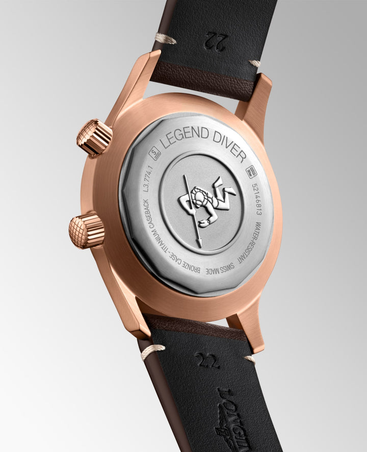 Legend Diver Bronze Automatic Watch, Ø 42.00 Mm, Bronze With Titanium Case Back.