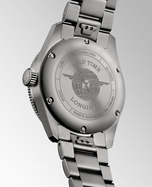 Spirit Zulu Time Titanium Automatic Watch, Ø 39.00 Mm, Titanium And Ceramic Bezel.