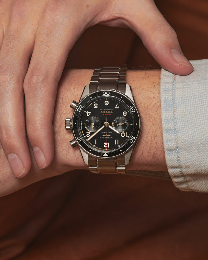 Spirit Flyback Titanium Automatic Watch, Ø 42.00 Mm, Titanium And Ceramic Bezel.