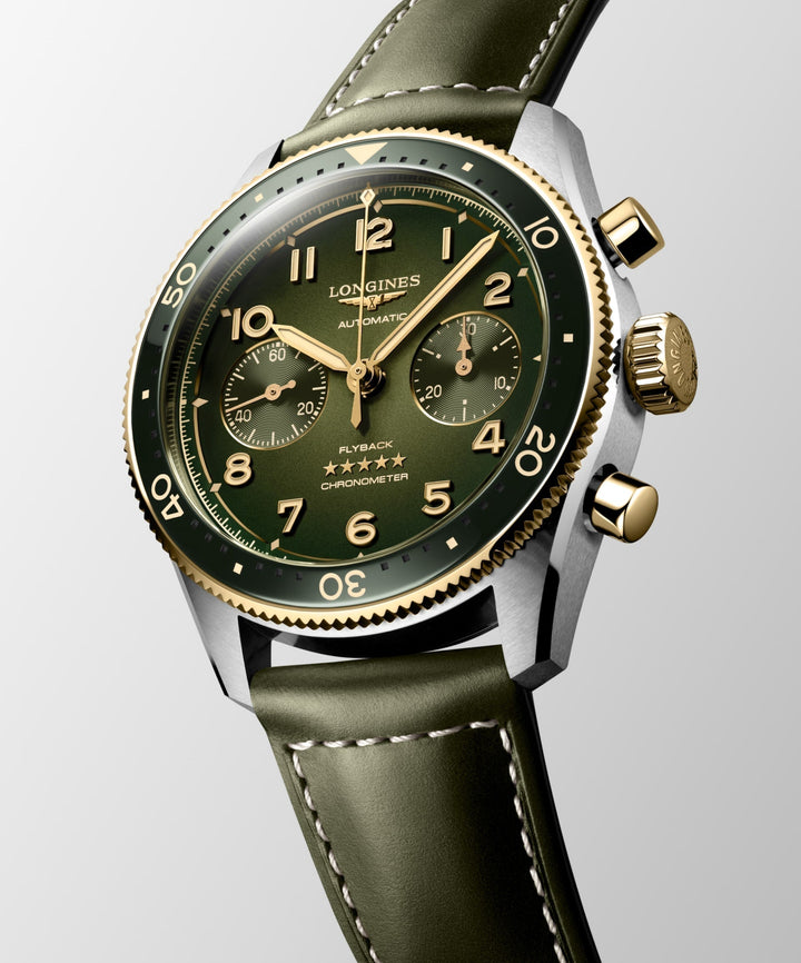 Spirit Flyback Automatic Watch, Ø 42.00 Mm, Stainless Steel And 18 Karat Yellow Gold Cap 200.