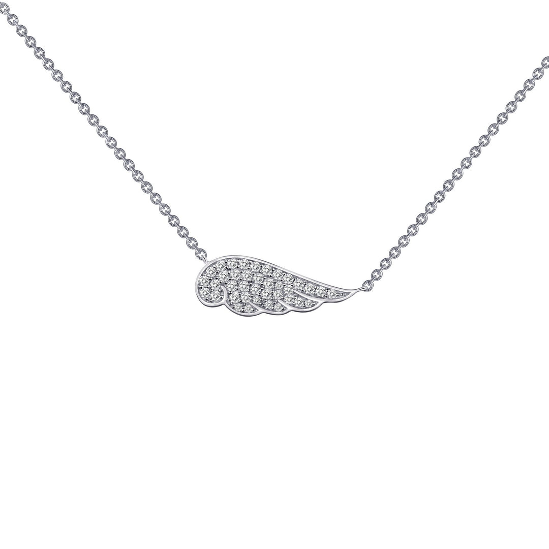 0 33 ctw angel wing necklace