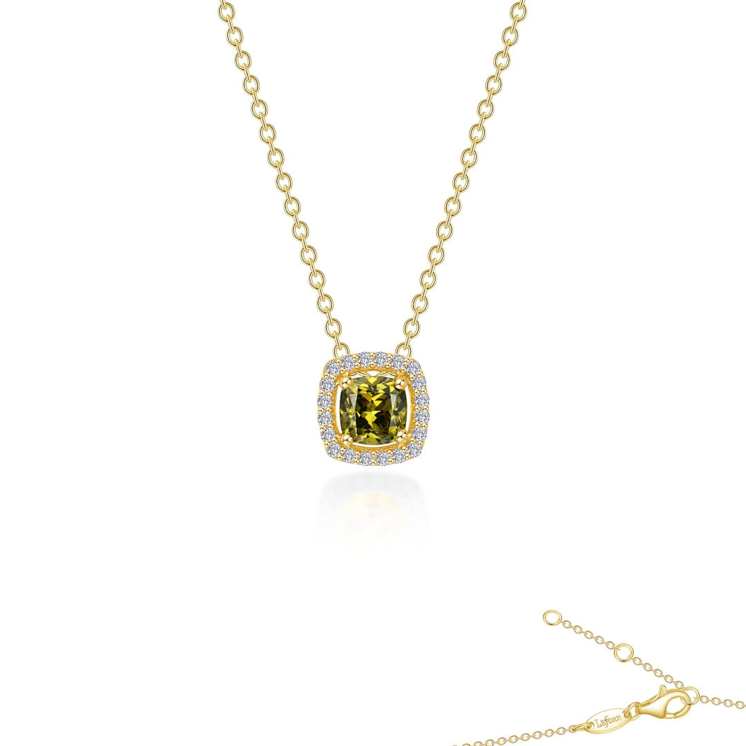 0 76 ctw cushion cut halo necklace 4
