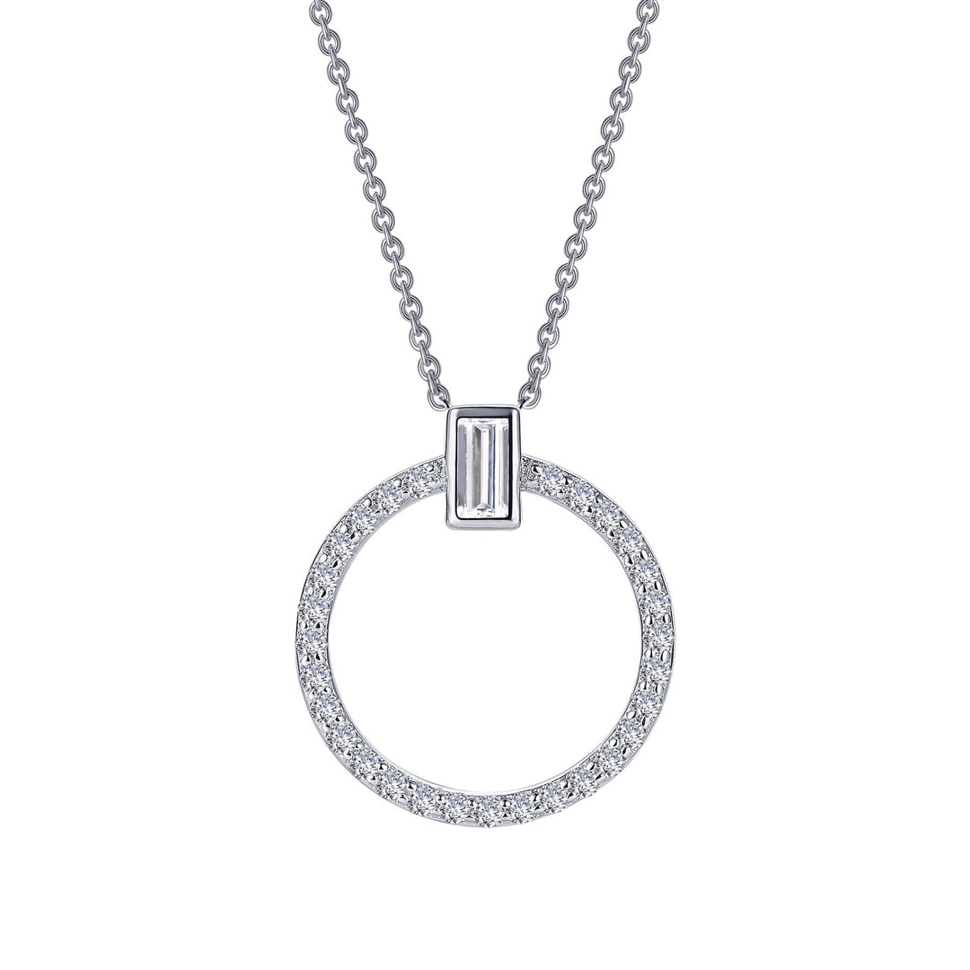 0 39 ctw open circle necklace