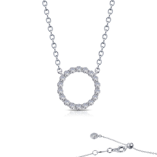 1 15 ctw open circle necklace