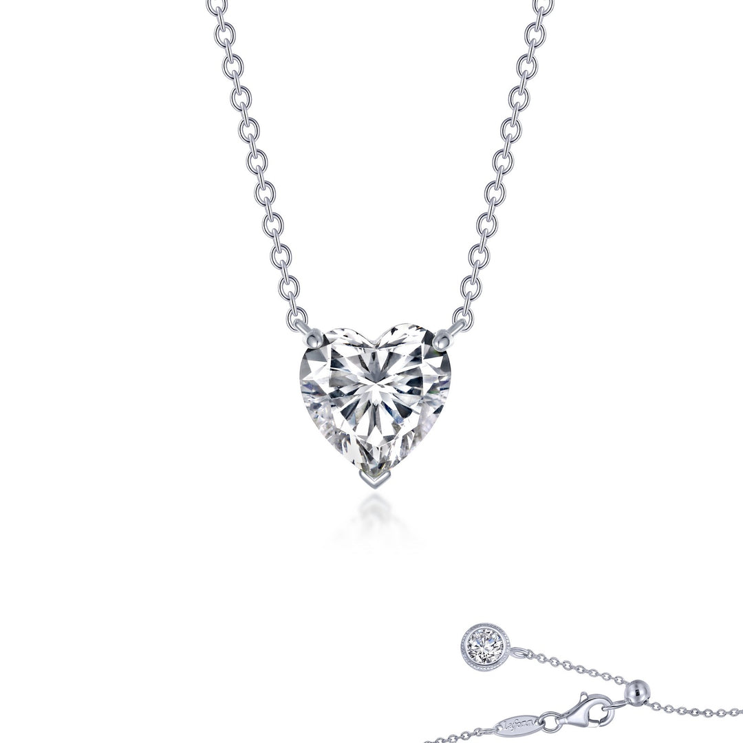 heart solitaire necklace