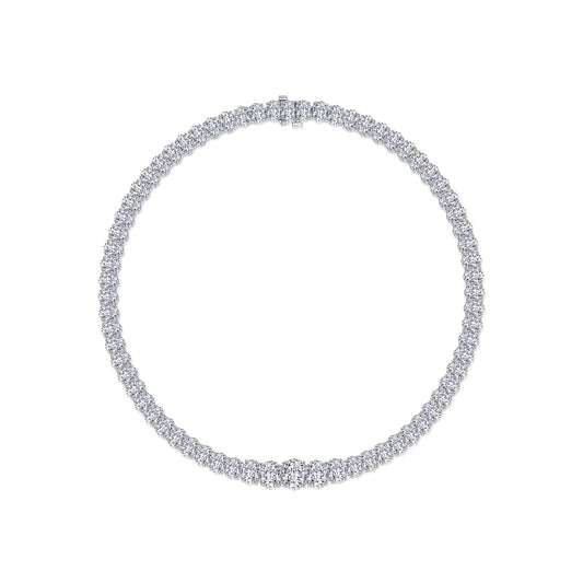 59 ctw graduated tennis necklace