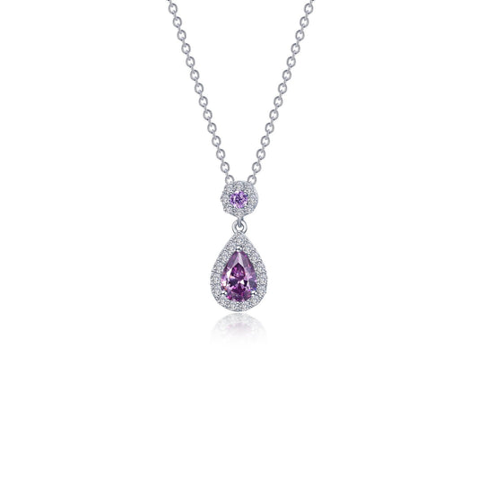 oval halo necklace 3