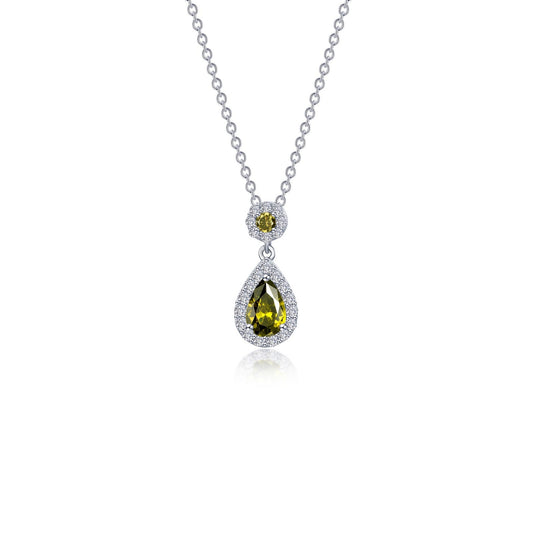 oval halo necklace 6