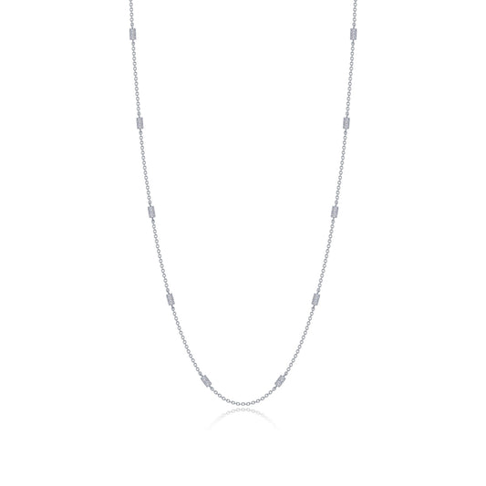 0 6 ctw adjustable station necklace