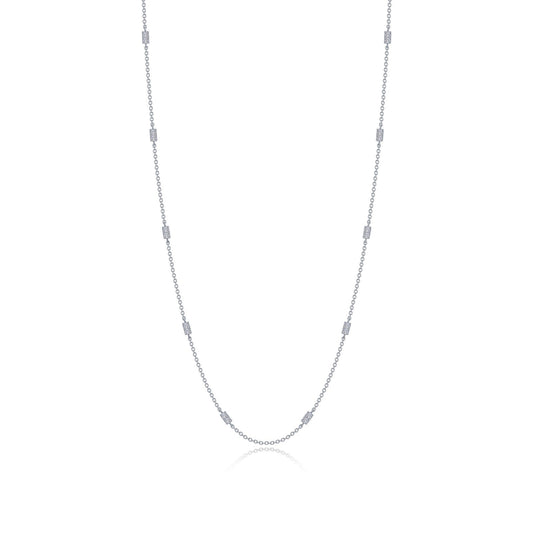 0 6 ctw adjustable station necklace