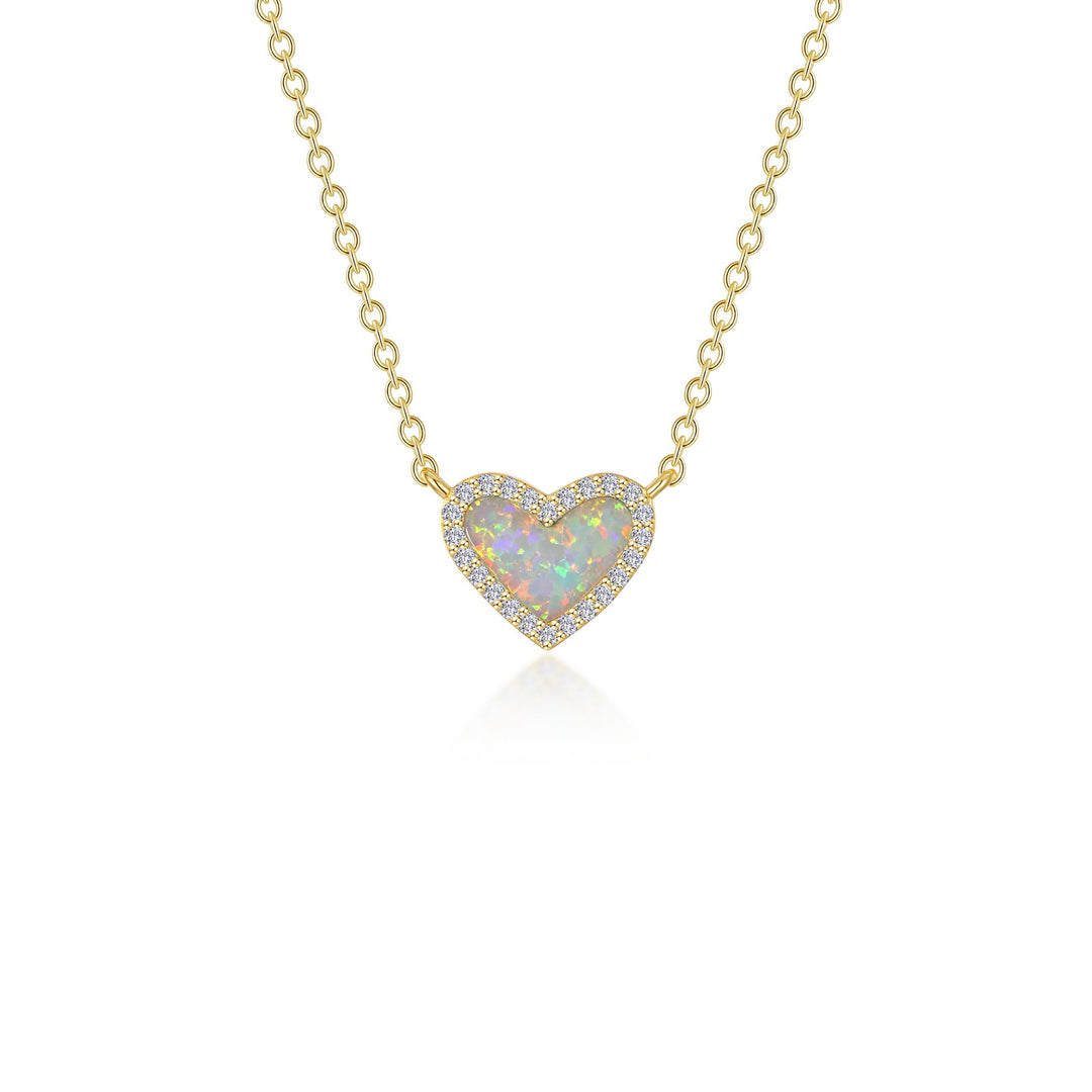 halo heart necklace