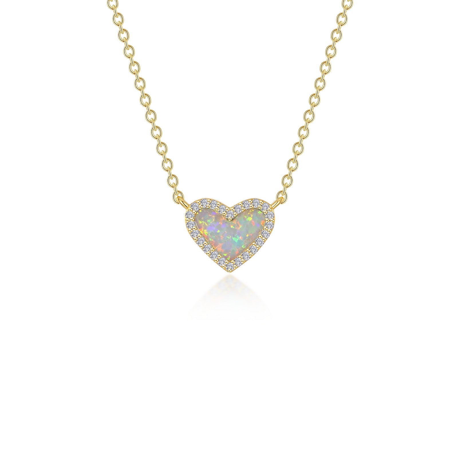 halo heart necklace
