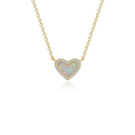halo heart necklace