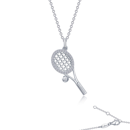 tennis racket necklace