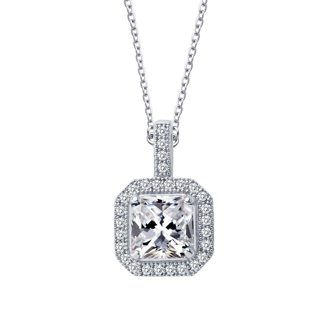1 52 ctw halo pendant necklace