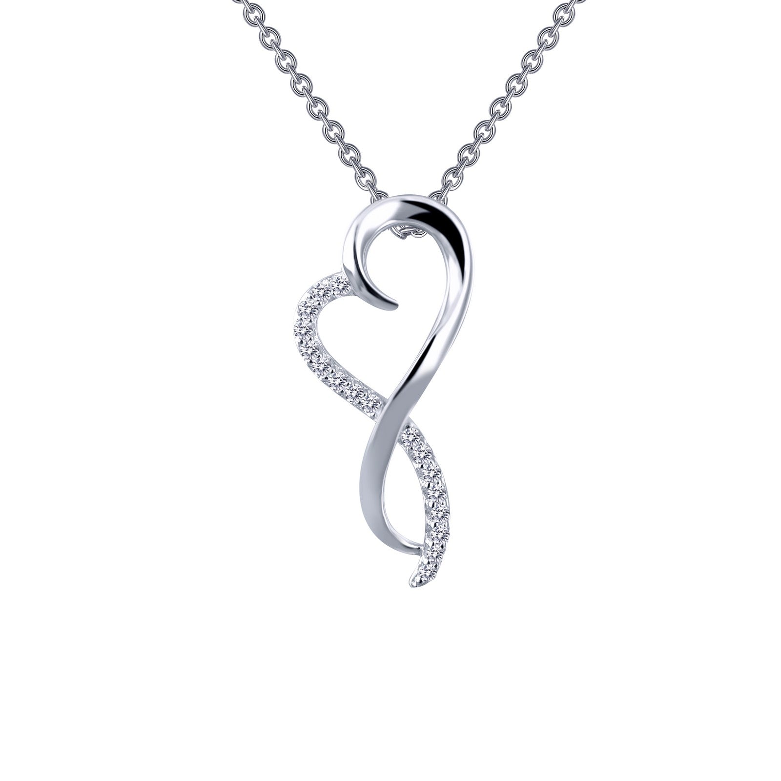 infinity heart pendant necklace 1