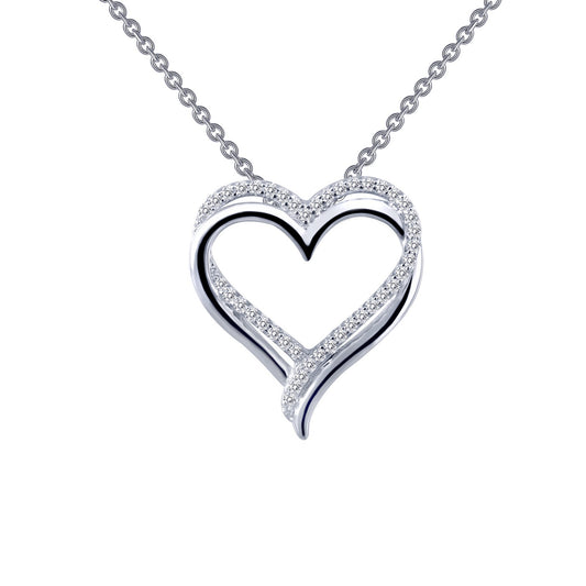 double heart pendant necklace