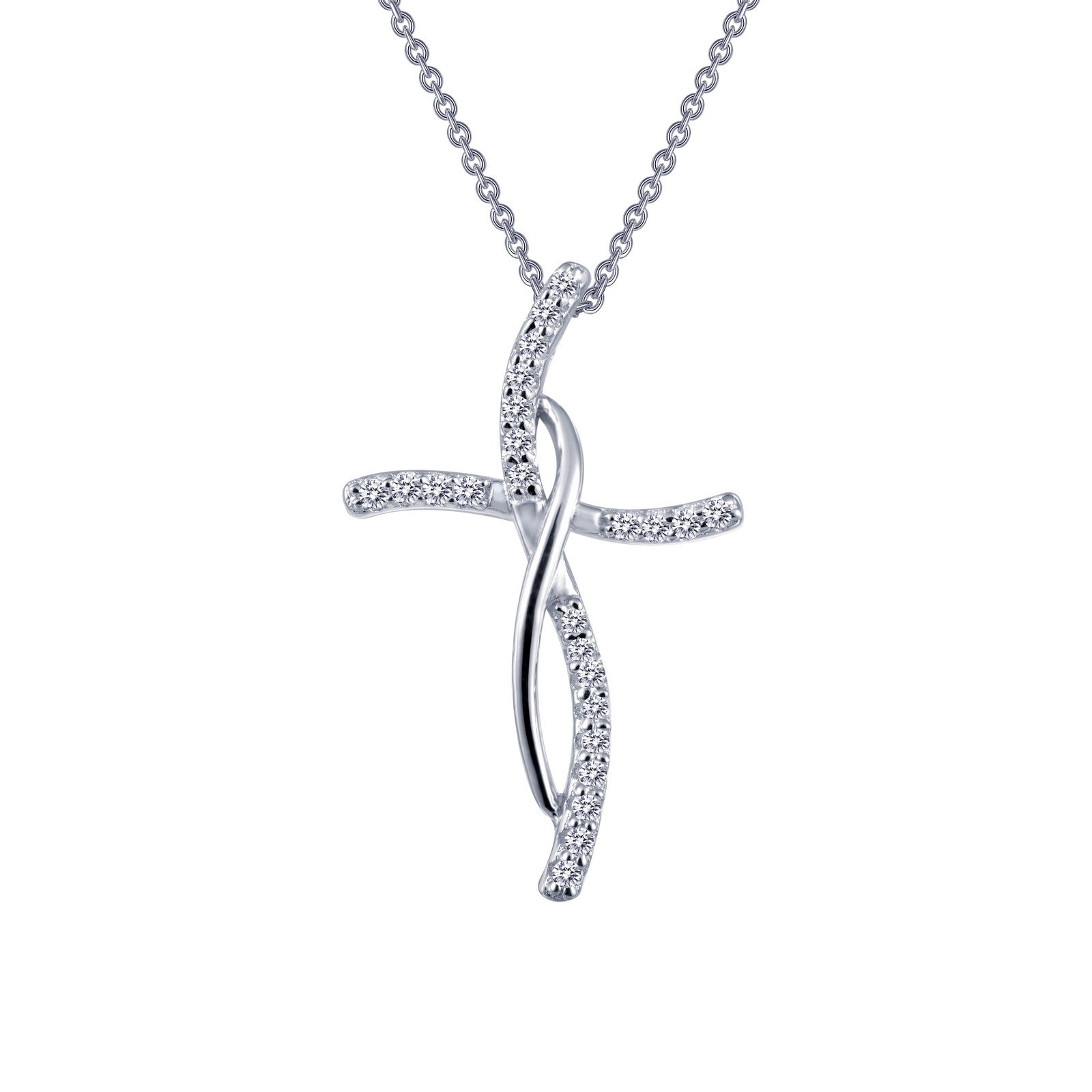 0 24 ctw cross pendant necklace