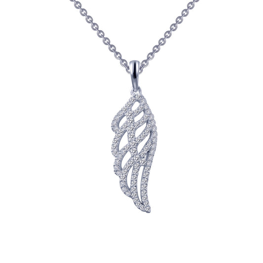 angel wing pendant necklace