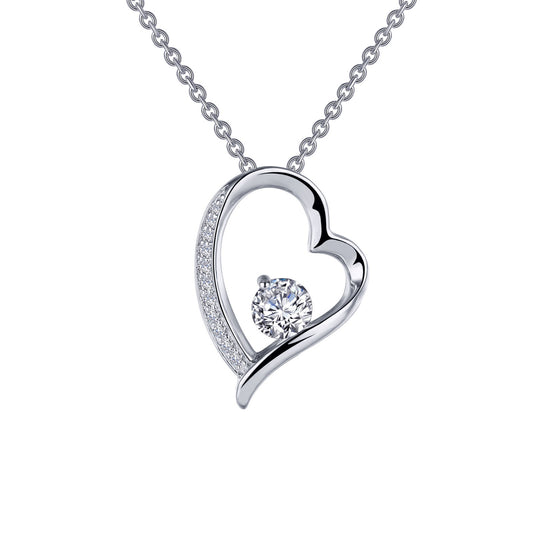 open heart pendant necklace
