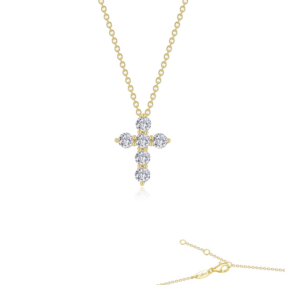 1 02 ctw cross pendant necklace 1