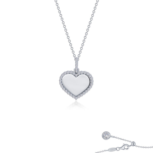 fancy heart pendant necklace 1