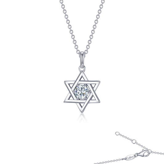 0 46 ctw star of david pendant necklace
