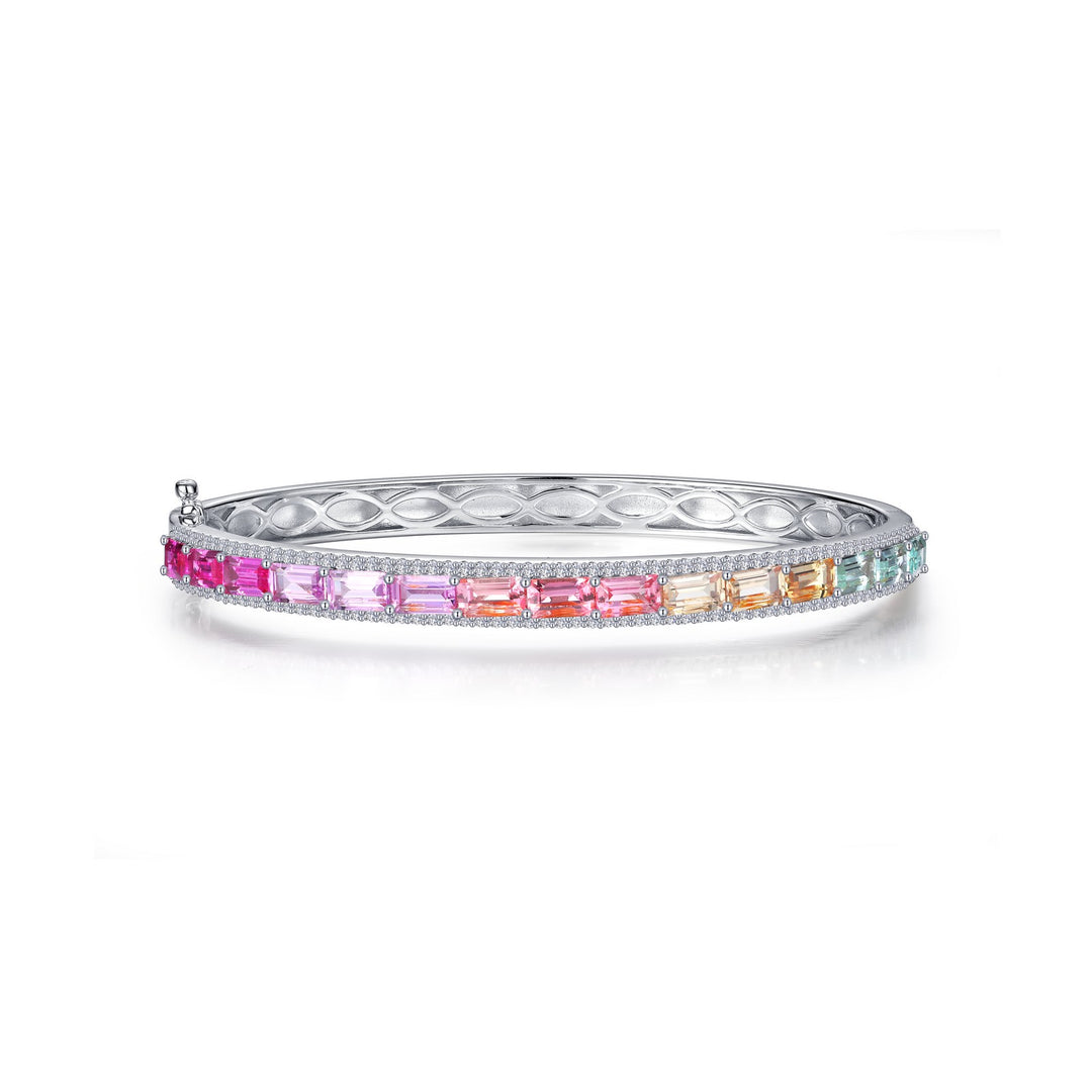 5 98 ctw fancy lab grown sapphire bracelet