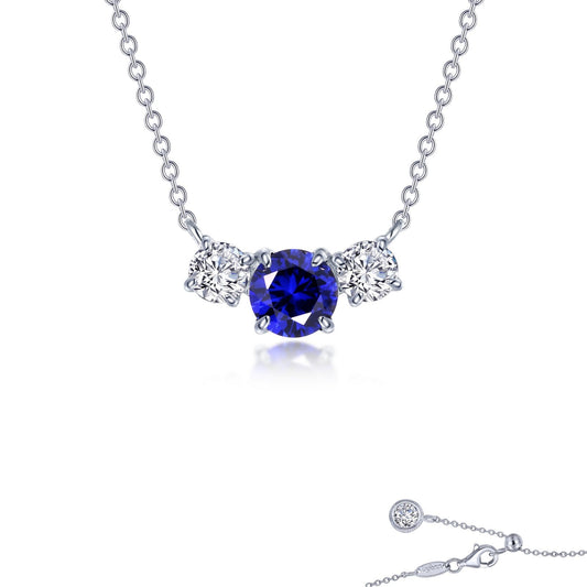 2 ctw three stone necklace