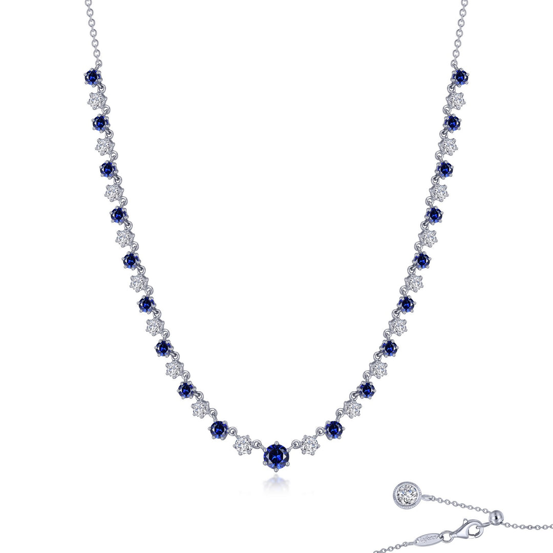 4 91 ctw graduated tennis choker necklace