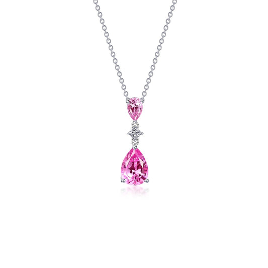 2 29 ctw fancy lab grown sapphire necklace