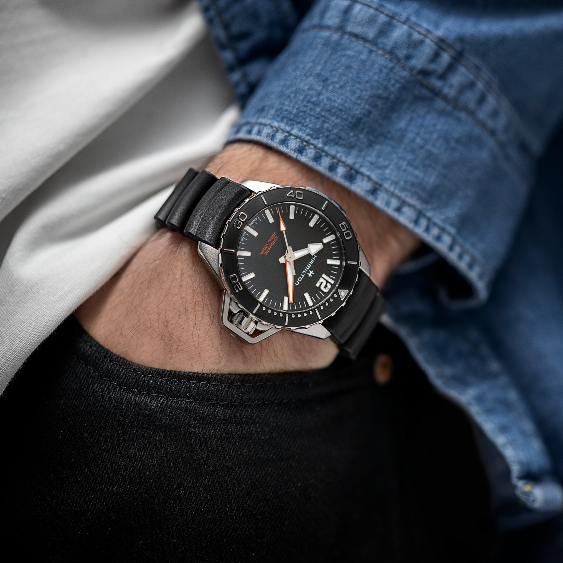 Hamilton Khaki Navy Frogman Auto H77825330