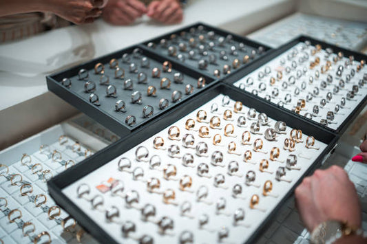 Engagement rings in store