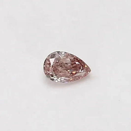 0.15ct Pear Natural Diamond (Colour Fancy Brownish Pink, Clarity VS2, GIA Certified)