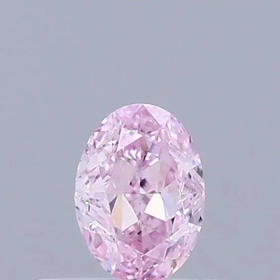 0.25ct Oval Natural Diamond (Colour Fancy Purplish Pink, Clarity VS2, GIA Certified)